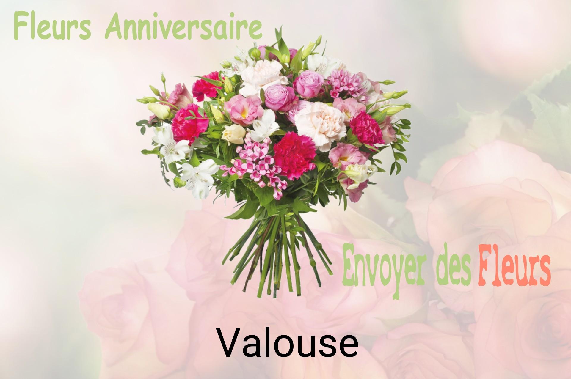 Bouquet de fleurs d’anniversaire livré à Valouse