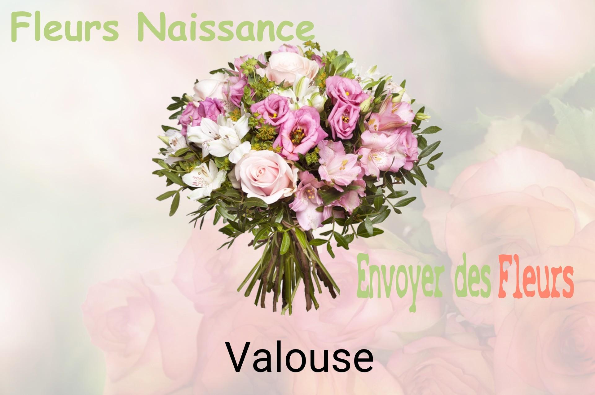 Bouquet de fleurs de naissance livré à Valouse